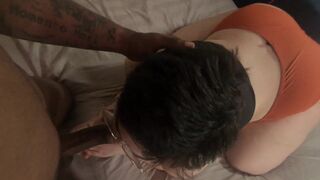 Busty Librarian gives up her Fat Ass for a Virgin Boy (He came Quick)