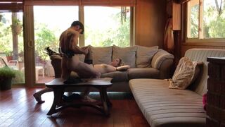 Secretary gives anal on business trip