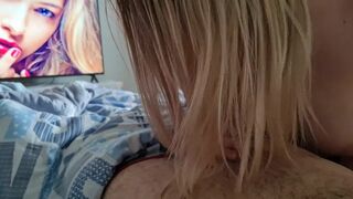 AleksKseNy - with Big Tits Gets her Boyfriend's Fat Cock out of her Panties