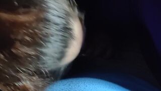 Step Mom Secretly Sucks Son Cock during Movie Night Dad Left the Room