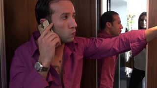 MARIE CLARENCE in black stockings gets fucking hard