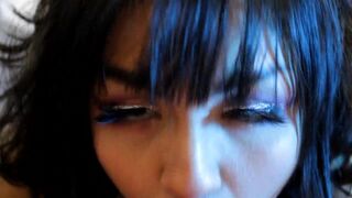 Gamer Girl Gags on my Cock