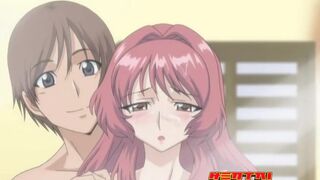 Hentai Pros - Milfs Mai & Kozue Share Tsutomu's Big Cock so he won't have to Choose between them