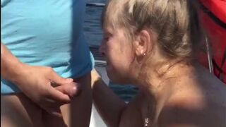 Giving head on the high seas