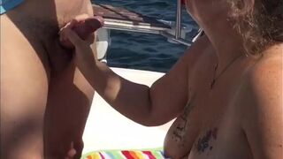 Giving head on the high seas