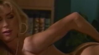 Beautiful retro lesbian strapon fucking after eating pussy