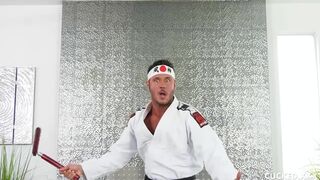 Big Tit Blonde Prefers Hardcore Karate Cock over her Cucked Husband's