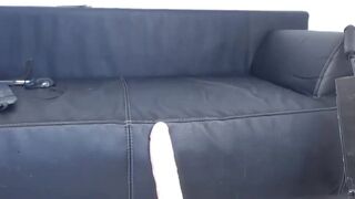 BDSM big boobs blonde hard fuck with dildo machine