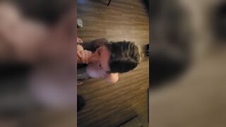 Big Tittied MILF Sucks all the Cum out of my Dick and Swallows it