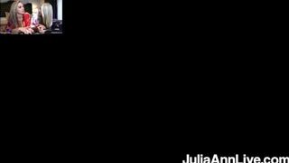 Busty Cougar Cunnilingus! Julia Ann & Blonde Bombshell Vicky Vette Orgasm!