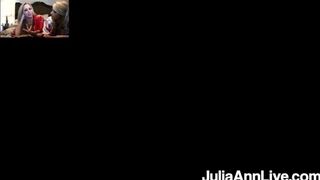 Busty Cougar Cunnilingus! Julia Ann & Blonde Bombshell Vicky Vette Orgasm!