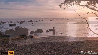 Hot Girls having Lesbian Sex on Public Beach