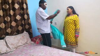 Indian Bhabhi Shanaya Seducing her Husband after Hectic Dail