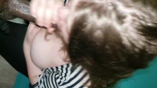 Suck me Till I Explode on Your Breast - Curvy College Teen With Huge Boobs Sucks BBC