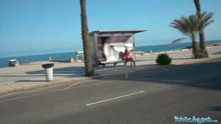 Public Agent Briana Bandares with a big pair of boobs and sexy big ass