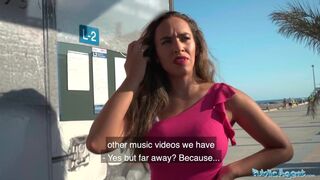 Public Agent Briana Bandares with a big pair of boobs and sexy big ass