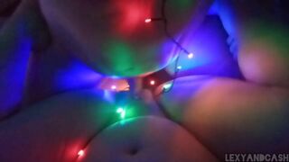 LexyAndCash Fucking in Christmas Lights Part 2