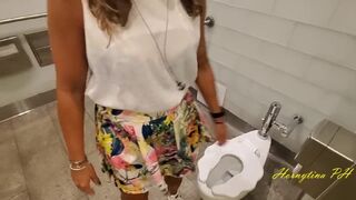 Lunch Break with horny teacher ended up sucking her coworker in a busy mall