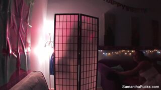 Samantha Saint celebrates her birthday with an orgy