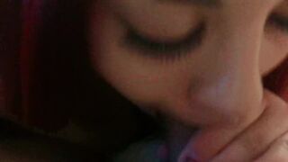 BIG TITTY RED HEAD PAWG SUCKS N FUCKS IN TELLY