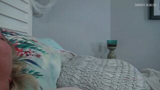 Two hot MILFs licking pussy and sucking two fat cocks in exclusive homemade swinger video