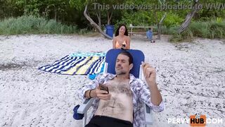 Lame Labor Day Turns Lustful On Public Beach Serena Santos, Johnny Love