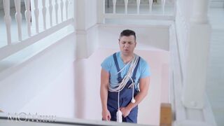 MOMXXX Horny big tits blonde MILF Letty dirty threesome with hard handymen