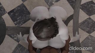 Lady Dimitrescu plays with her BBC daddy