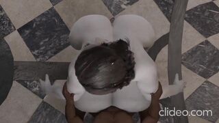 Lady Dimitrescu plays with her BBC daddy