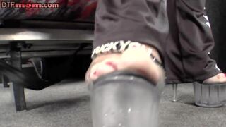 MILF slut smashed by big white dick in 3some outdoor fuck