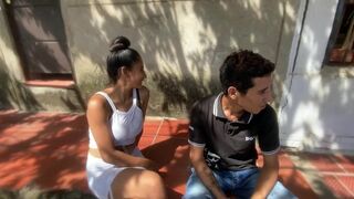I'm bored sweeping outside my house and my neighbor invites me to fuck and I accept - 3 image