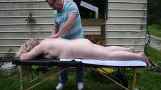 Short clip of an outdoor massage session