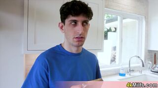 Anal loving blonde stepmom wants my cock and she doesnt care that we are in a middle of a party