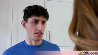 Anal loving blonde stepmom wants my cock and she doesnt care that we are in a middle of a party