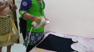 Saudi Big Ass Hot stepmom while ironing clothes, stepson come & fucks her Roughly - Arab MILF Hardcor Fuck & Cum Inside Pussy
