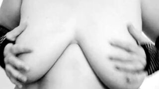 I dance with my big boobs wrapped in plastic wrap. LiaKahn spanish milf amateur curvy hot chubby submissive bitch slut