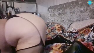 Housewife getting into Her underware for Her Hubby coming home - 10 image