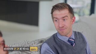 Brazzers - Busty Wife Jasmine Jae Jumps on her Husband's Friend Big Cock - 1 image