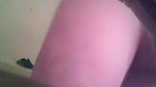 after shower in bathroom hidden cam wife