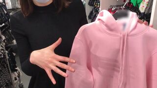 Risky Sex in the Fitting Room with a Sales Assistant.