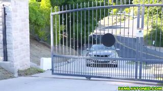 When your big tits step auntie wants you to bang her hard