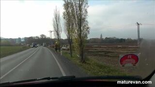 Young guy picked up by 3 mams Maturvan