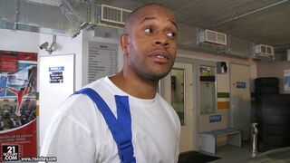 Glamour MILF Aletta Ocean Pussy Pounded on her Mercedes ML500 Luxury SUV by her Mechanic's BBC - 2 image