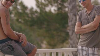 WOWGIRLS Luci Li Wanted to be Fucked by two Guy and Dive into the Pool Totally Naked Naked. - 1 image