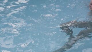 WOWGIRLS Luci Li Wanted to be Fucked by two Guy and Dive into the Pool Totally Naked Naked. - 2 image