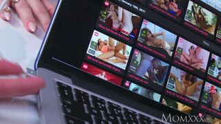 MOM Blonde big tits Milf sucks massive geek cock before hard fucking - 6 image