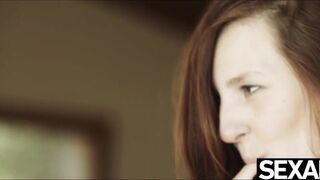 Stunning Blonde Eats her Sexy Redhead Girlfriend's Hairy Pussy