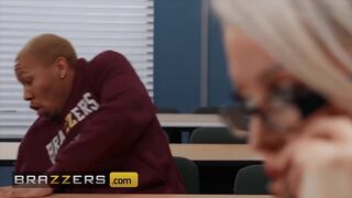Brazzers - Lewd Mother I'd Like To Fuck Professor Alura Jenson Can't Resist And Rides Her Student's BBC In The Class