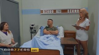 Brazzers - Additional thicc Nurse Savannah Bond rides large 10-Pounder in uniform