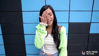 Real Nubiles - Latin Babe Breasty Legal Age Teenager Stuffed During Porn Casting